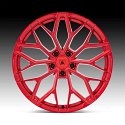 Asanti Black Label ABL39 Mogul FFT Candy Red Custom Wheels 4